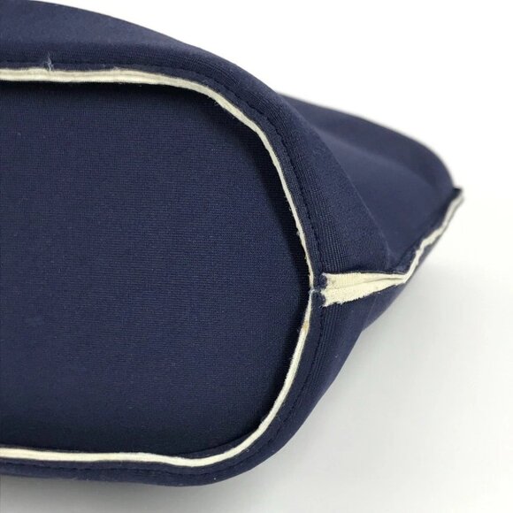 CHANEL Bag Tote Bag Hand Bag polyamide Navy/Silver - Picture 15 of 16